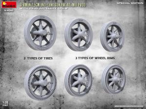 Miniart 1/35 German 7.5cm ATGun PaK 40. Mid Prod w/ Crew (Special Edition)