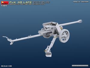 Miniart 1/35 German 7.5cm PaK 40 Late w/Elite Artillerie Regiment Crew. Special Edition