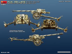 Miniart 1/35 German 7.5cm PaK 40 Late w/Elite Artillerie Regiment Crew. Special Edition