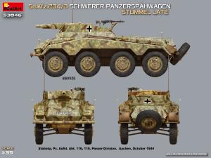 Miniart 1/35 Sd.Kfz.234/3 Schwerer Panzerspähwagen Stummel Late