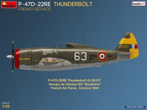 Miniart 1/48 P-47D-22RE Thunderbolt. French Service. Basic Kit