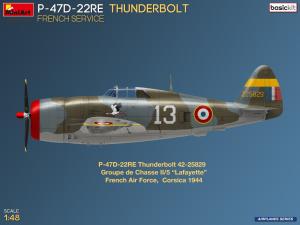 Miniart 1/48 P-47D-22RE Thunderbolt. French Service. Basic Kit