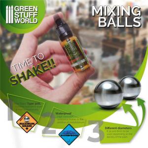 Mixing Paint Steel Bearing Balls In 6,35mm (40pcs)