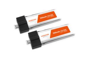 MODSTER LiPo Battery 1S 3,7V 500 mAh 25C Hochstrom UMX 2 pcs