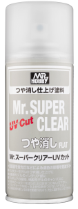 Mr. Hobby Super Clear UV Cut Flat Spray (170 ml)