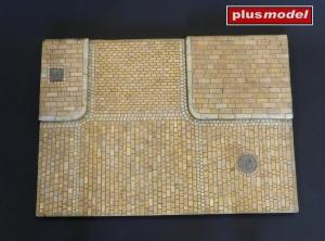 Plusmodel 1/35 Display base – Cobblestone street intersection