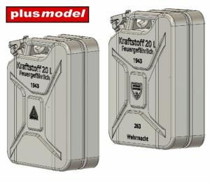 Plusmodel 1/35 German canisters late -Schwelm, Nowack