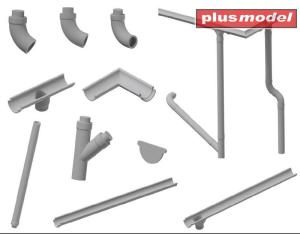 Plusmodel 1/35 Roof gutters