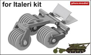 Plusmodel 1/35 T1E1 US Mine exploder for Italeri Sherman kit