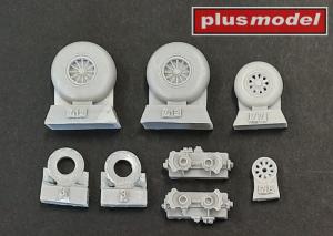 Plusmodel 1/72 A-26C Invader wheels groved pattern