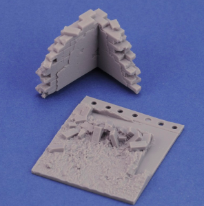 Royal Model 1/35 Base with ruined wall (4x4cm)