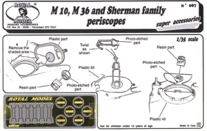 Royal Model 1/35 Sherman family periscopes