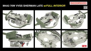 Ryefield 1/35 M4A3 76W VVSS Sherman Late Upgrade Version Full Interior