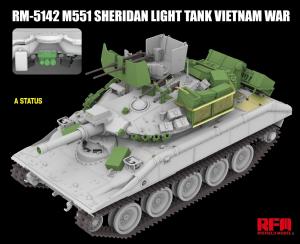 Ryefield 1/35 M551 Sheridan Light Tank, Vietnam War