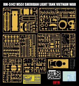 Ryefield 1/35 M551 Sheridan Light Tank, Vietnam War