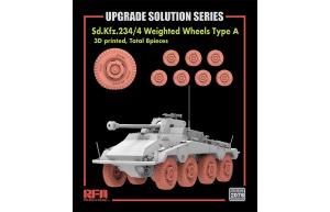 Ryefield 1/35 Sd.Kfz.234/4 3D Printed Wheels Type A (8 pcs)