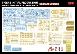 Ryefield 1/35 Tiger I Initial Production Early 1943 w/ Full Interior Updated Version