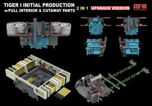 Ryefield 1/35 Tiger I Initial Production Early 1943 w/ Full Interior Updated Version