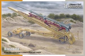 Specialhobby 1/72 Rheinbote WWII tactical ground to ground V-4 Rocket with Launcher