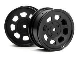 STOCK CAR WHEEL (26MM BLACK) (1MMOFFSET)