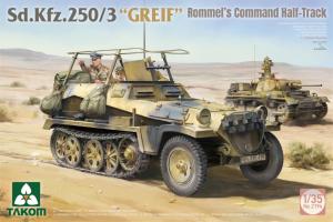 Takom 1/35 Sd.Kfz. 250 BOX: 250/1 + 250/3 GREIF + 1/16 Erwin Rommel