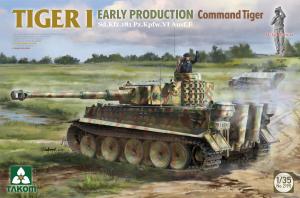 Takom 1/35 Tiger I  Early production Command Tiger (With Michael Wittmann Figure)