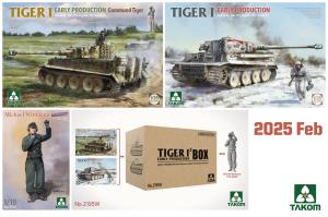 Takom 1/35 Tiger I  Early production² Box set