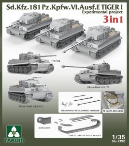 Takom 1/35 Tiger I Experimental Project Panzer VI. Ausf. E 3 in 1