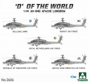 Takom 1/35 "D" Of The World AH-64D Helicopter