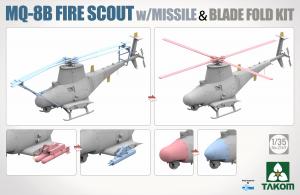 Takom 1/35 MQ-8B Fire Scout w/Missile & Blade Fold Kit