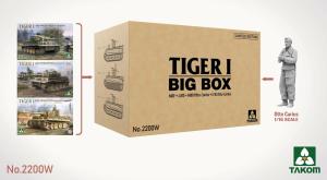 Takom 1/35 Tiger I Big Box Mid+Late+Mid/Otto Carius + 1/16 Otto Carius (Limited edition)