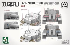 Takom 1/35 Tiger I Late w/Zimmerit