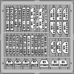 German Car Licence Plates 1/35