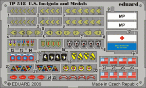 1/35 US insignia and medals WWII Pe set