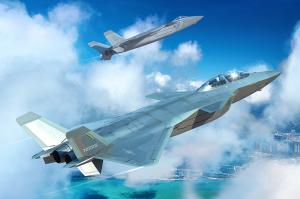 Trumpeter 1/48 Chinese J-20S Mighty Dragon