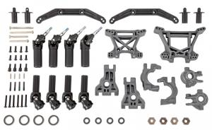 Traxxas Upgrade Kit Heavy Duty Gray Hoss, Rustler, Slash, Raptor R - 4x4 TRX9080-GRAY