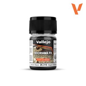 Vallejo Diorama FX Vulcan black 0,1-0,6mm, 35ml