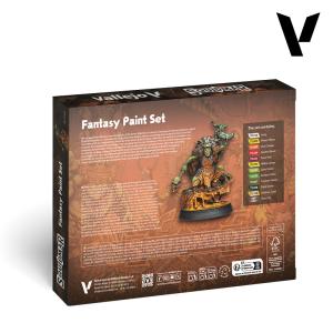 Vallejo Fantasy paint set (12 maalia) + figuuri