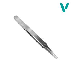 Vallejo Flat rounded stainless steel tweezers (120mm)