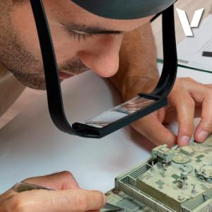 Vallejo Lightweight headband magnifier with 4 Lenses