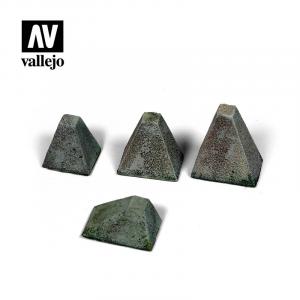 Vallejo 1/35 Höckerhindernis “Type 38” (Anti-Tank Barriers) (4pcs)