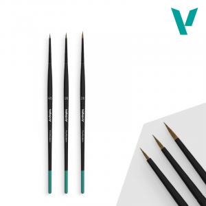 Vallejo Brush definition set natural hair (4/0, 3/0 & 2/0)