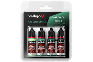 Vallejo Game Color, cold green color set 4x18ml maalisetti