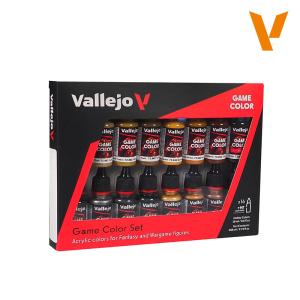 Vallejo Game color Leather & Metal set 16 x 18ml maalisetti