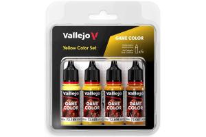Vallejo Game Color, yellow color set 4x18ml maalisetti