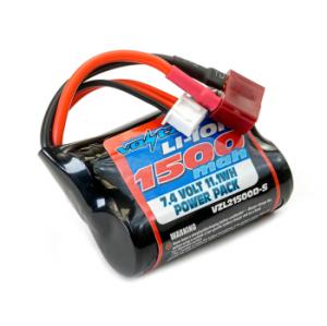 VOLTZ LI-ION 7.4V 1500MAH SHORT BATTERY WITH DEANS T-PLUG
