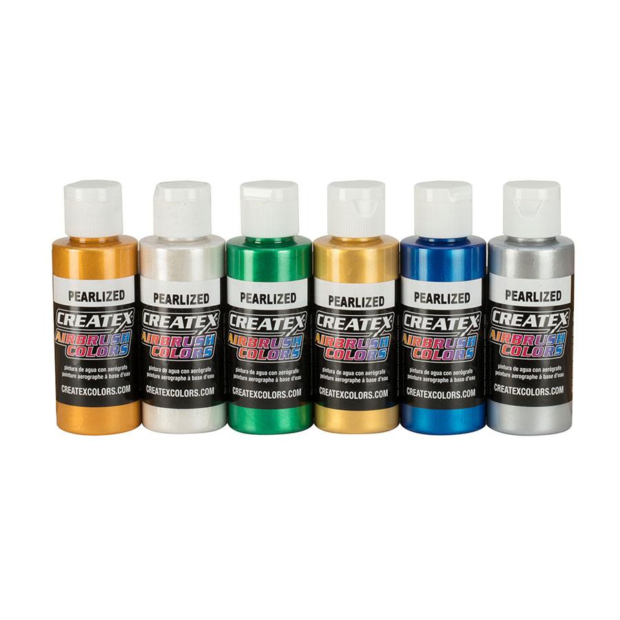 Createx Perlized Airbrush Set 6x60ml 