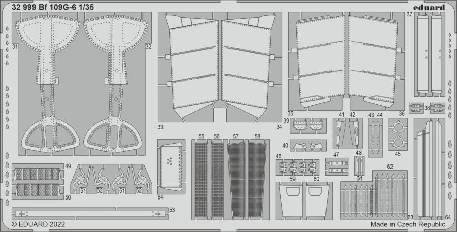 1/35 Bf 109G-6 PE set for Border model kit