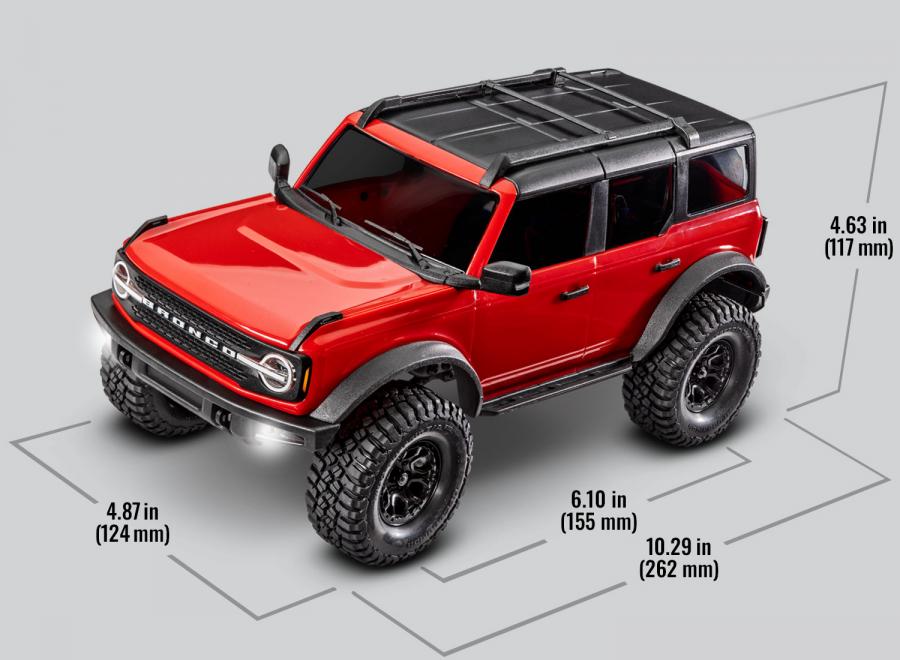 Traxxas TRX-4M 1/18 Ford Bronco Crawler RTR RC-auto + akku ja laturi TRX97074-1