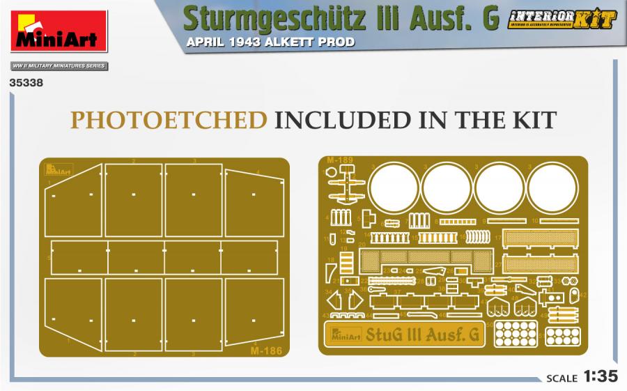 1/35 Stug III Ausf. G April 1943 Alkett Prod. Interior Kit